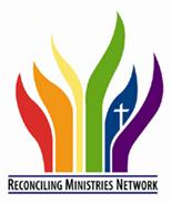 Reconciling Network logo, with rainbow flame